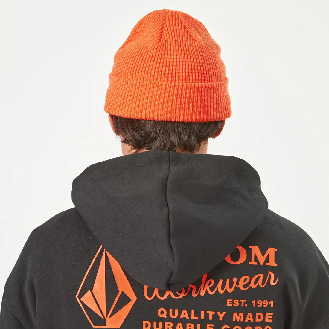 VOLCOM Workwear Beanie - Orange - Image 4