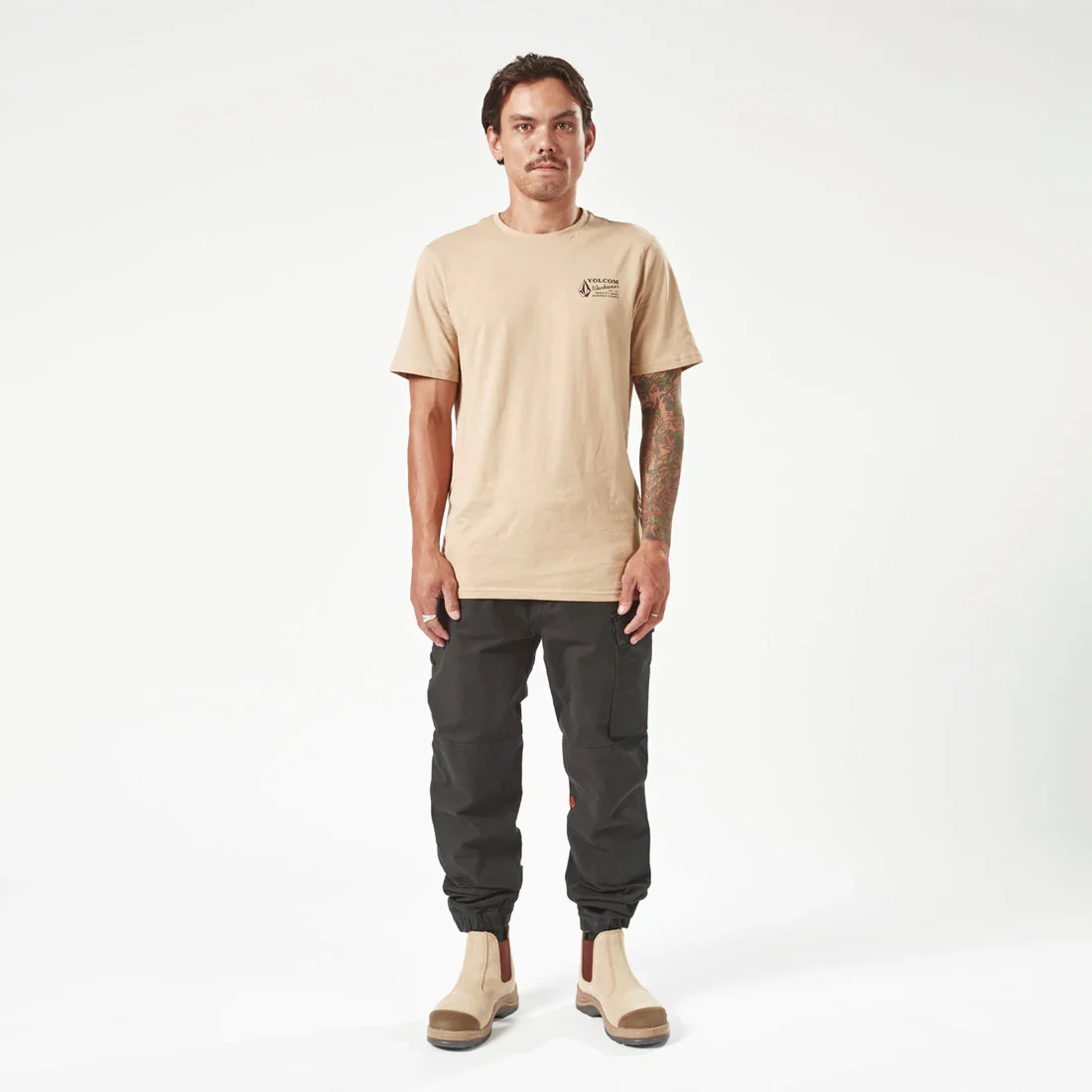VOLCOM Workwear Caliper Cuffed Pant - Black - Image 4