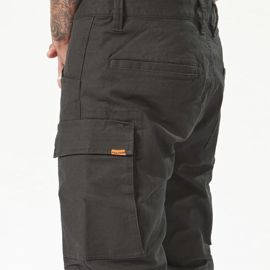 VOLCOM Workwear Caliper Cuffed Pant - Black - Image 6