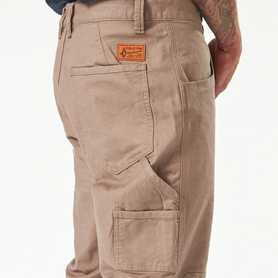 VOLCOM Workwear Caliper Cuffed Pant - Brindle - Image 4