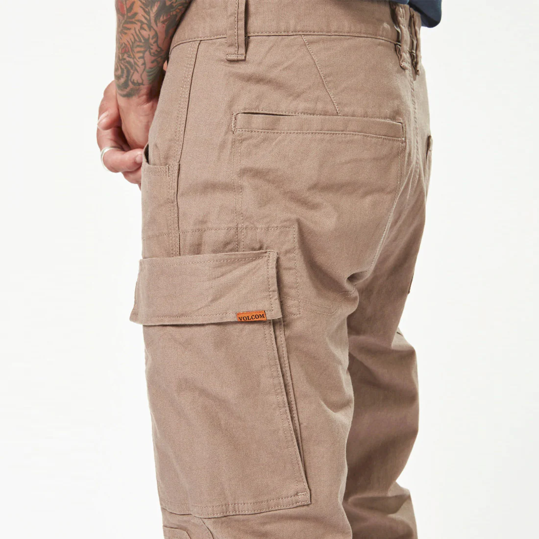 VOLCOM Workwear Caliper Cuffed Pant - Brindle - Image 5