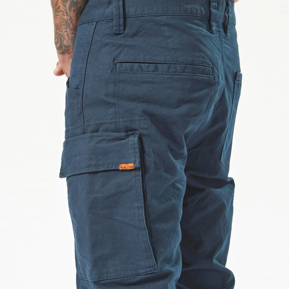 VOLCOM Workwear Caliper Cuffed Pant - Navy - Image 4