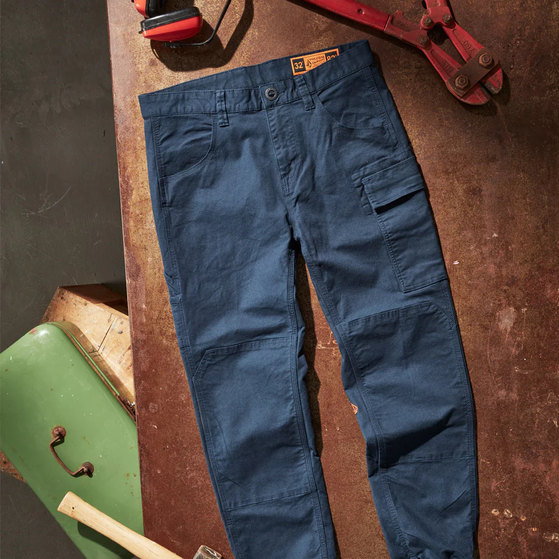 VOLCOM Workwear Caliper Cuffed Pant - Navy - Image 7