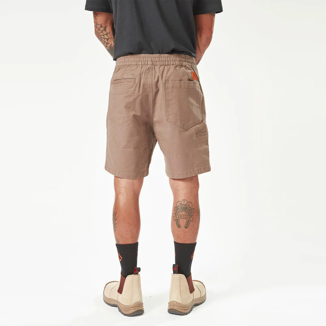 VOLCOM Workwear Caliper Elastic Waist Work Short 17" - Brindle - Image 2