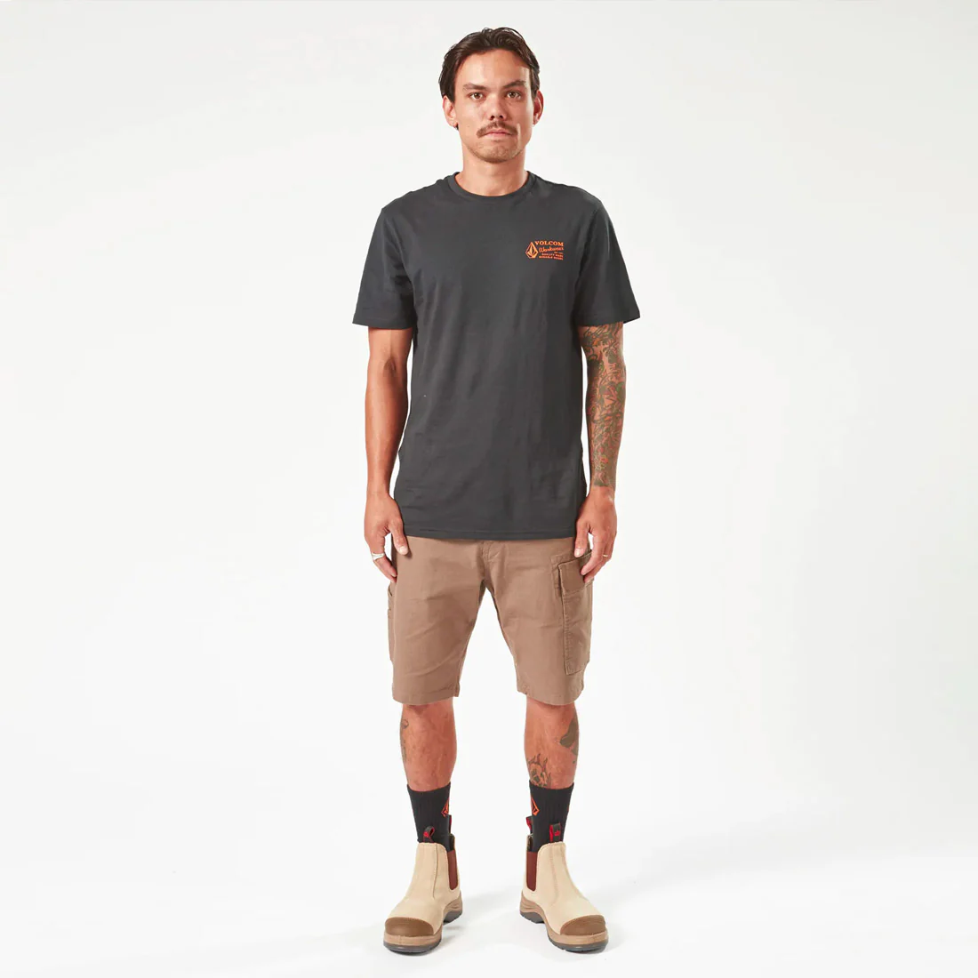 VOLCOM Workwear Caliper Work Short 19" - Brindle - Image 3