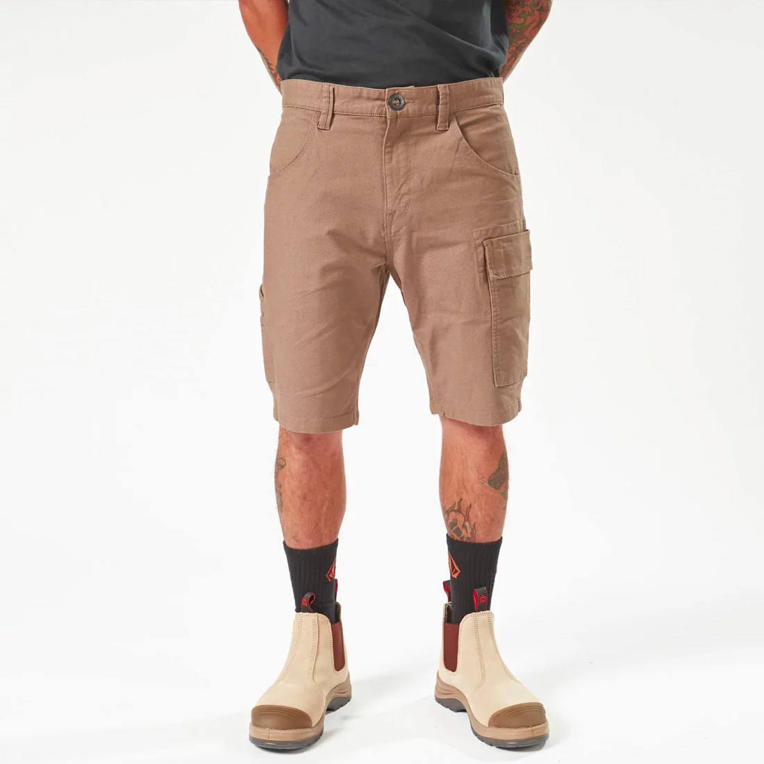 VOLCOM Workwear Caliper Work Short 19" - Brindle - Image 4