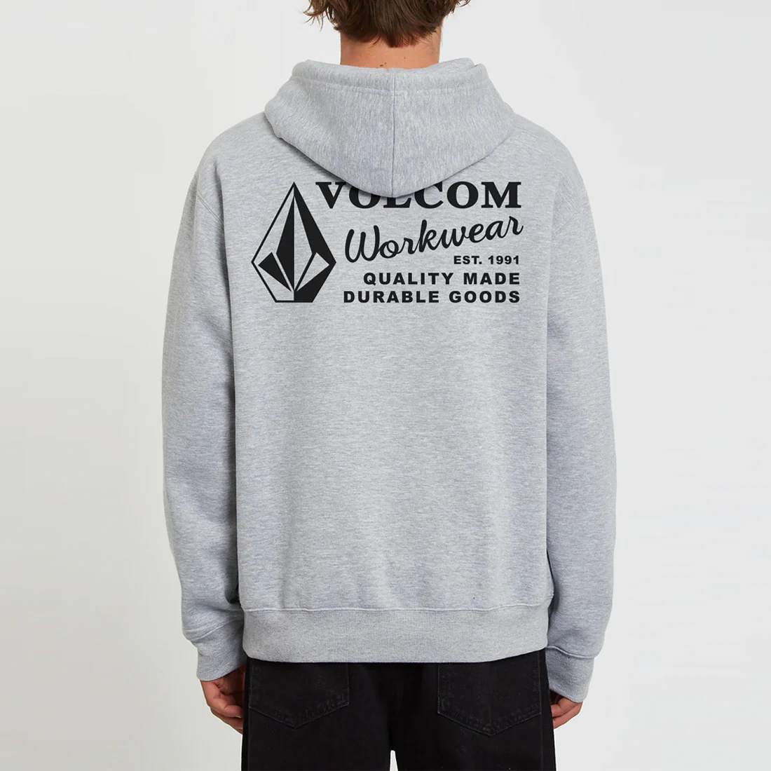 VOLCOM Workwear Pullover Hood - Heather Grey - Image 3