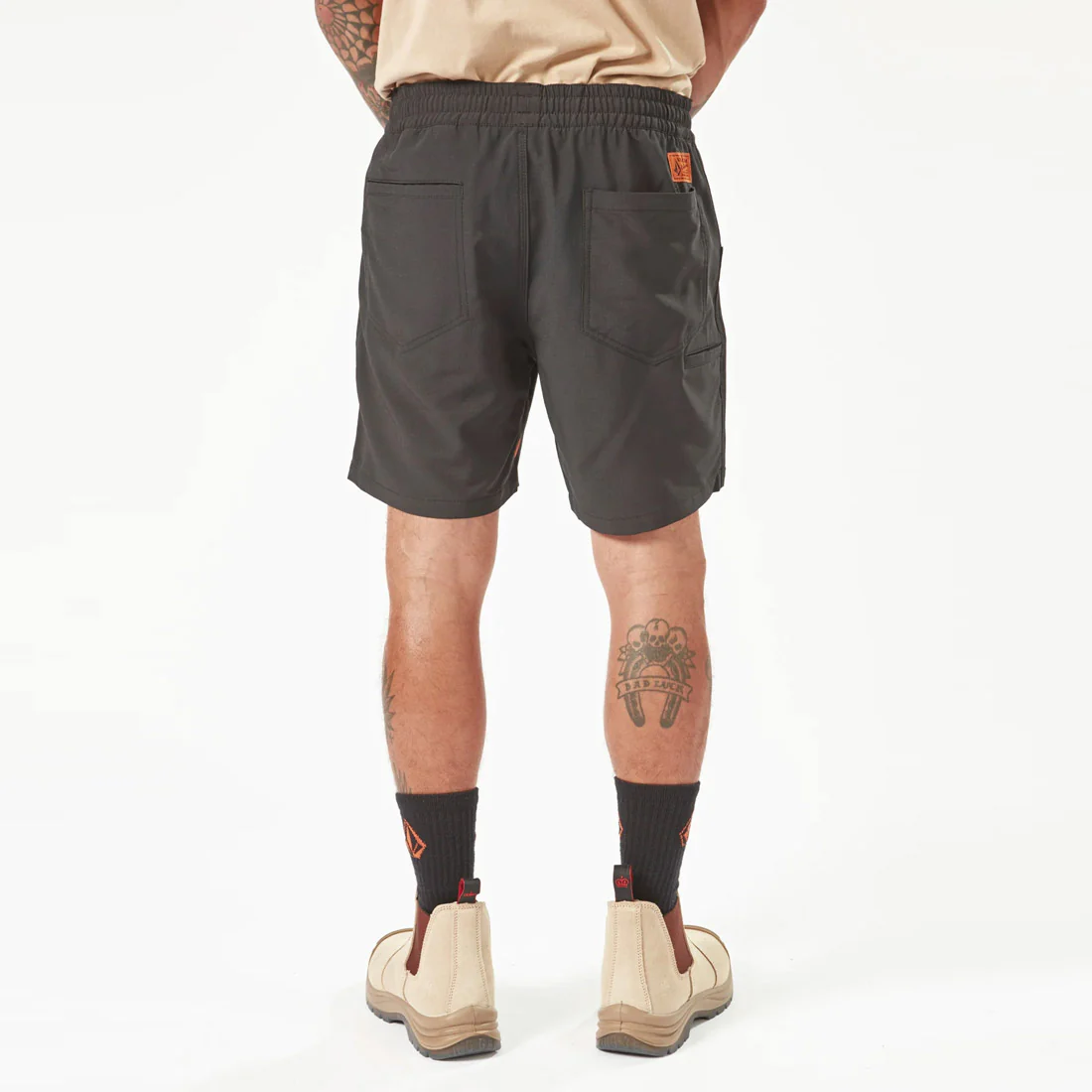 VOLCOM Workwear Rack Elastic Waist Hybrid 17" Short - Black - Image 3