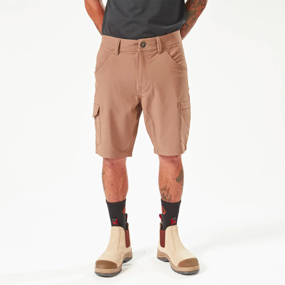VOLCOM Workwear Slab Hybrid Short 20" - Brindle - Image 6