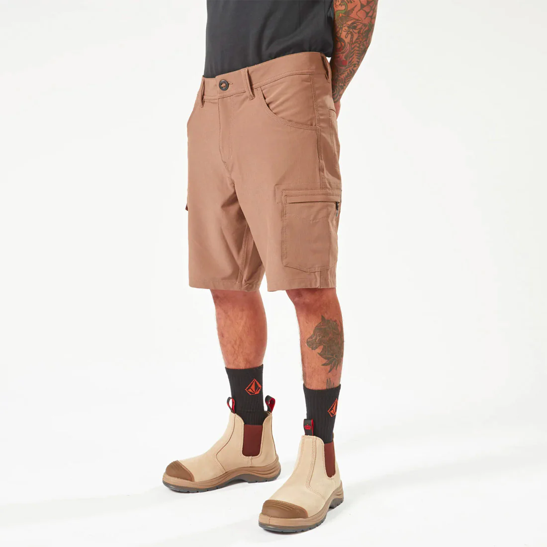VOLCOM Workwear Slab Hybrid Short 20" - Brindle - Image 8