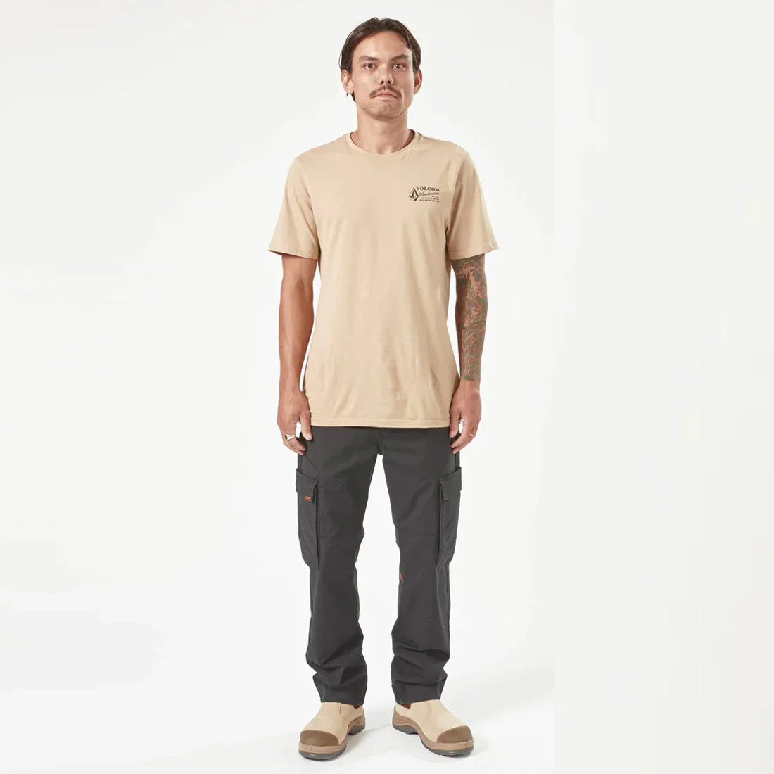 VOLCOM Workwear Tee - Gravel - Image 3