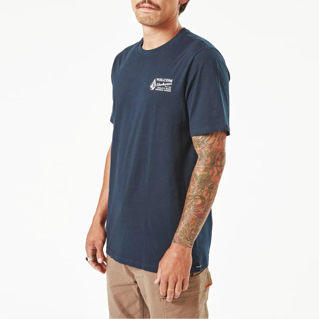 VOLCOM Workwear Tee - Navy - Image 4