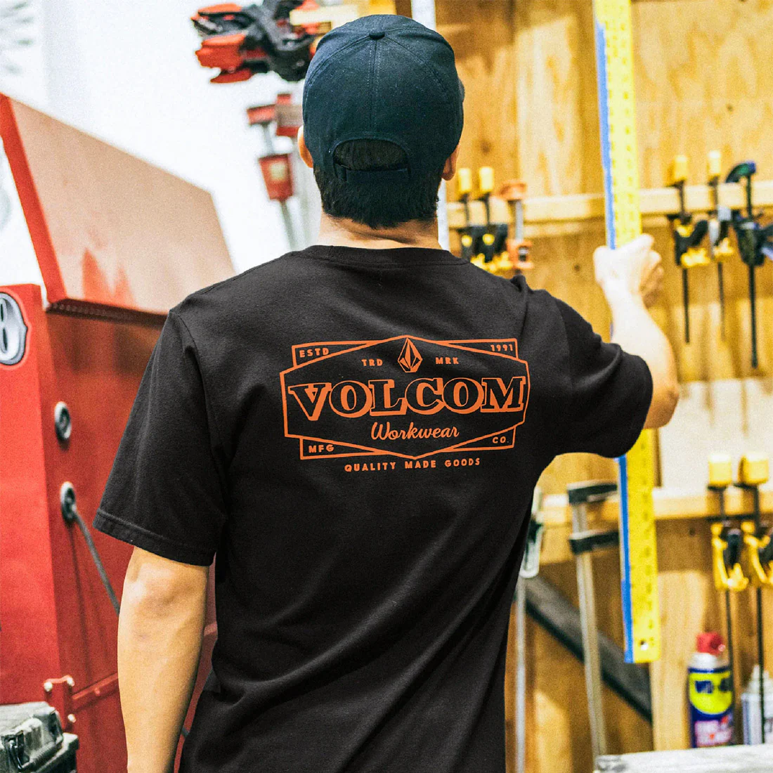 VOLCOM Workwear Union Tee - Black - Image 4