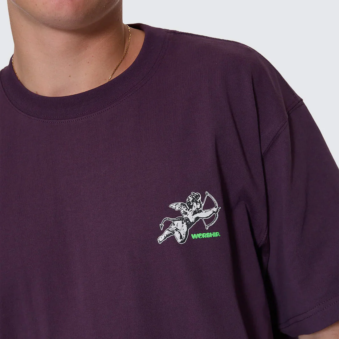 WORSHIP Cherub Tee - Blackberry - Image 2