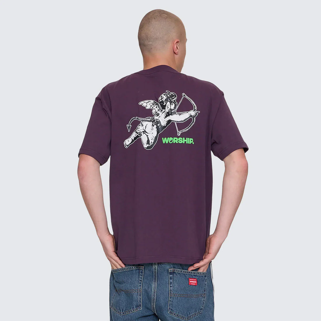 WORSHIP Cherub Tee - Blackberry - Image 3