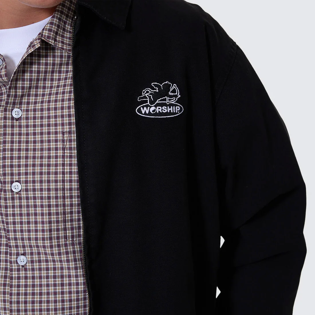 WORSHIP Cherub Work Jacket - Black - Image 4
