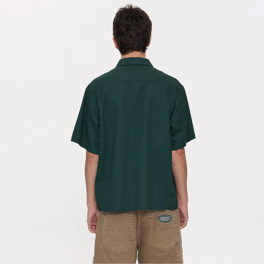 WORSHIP Department Short Sleeve Workshirt - Hunter Green - Image 4