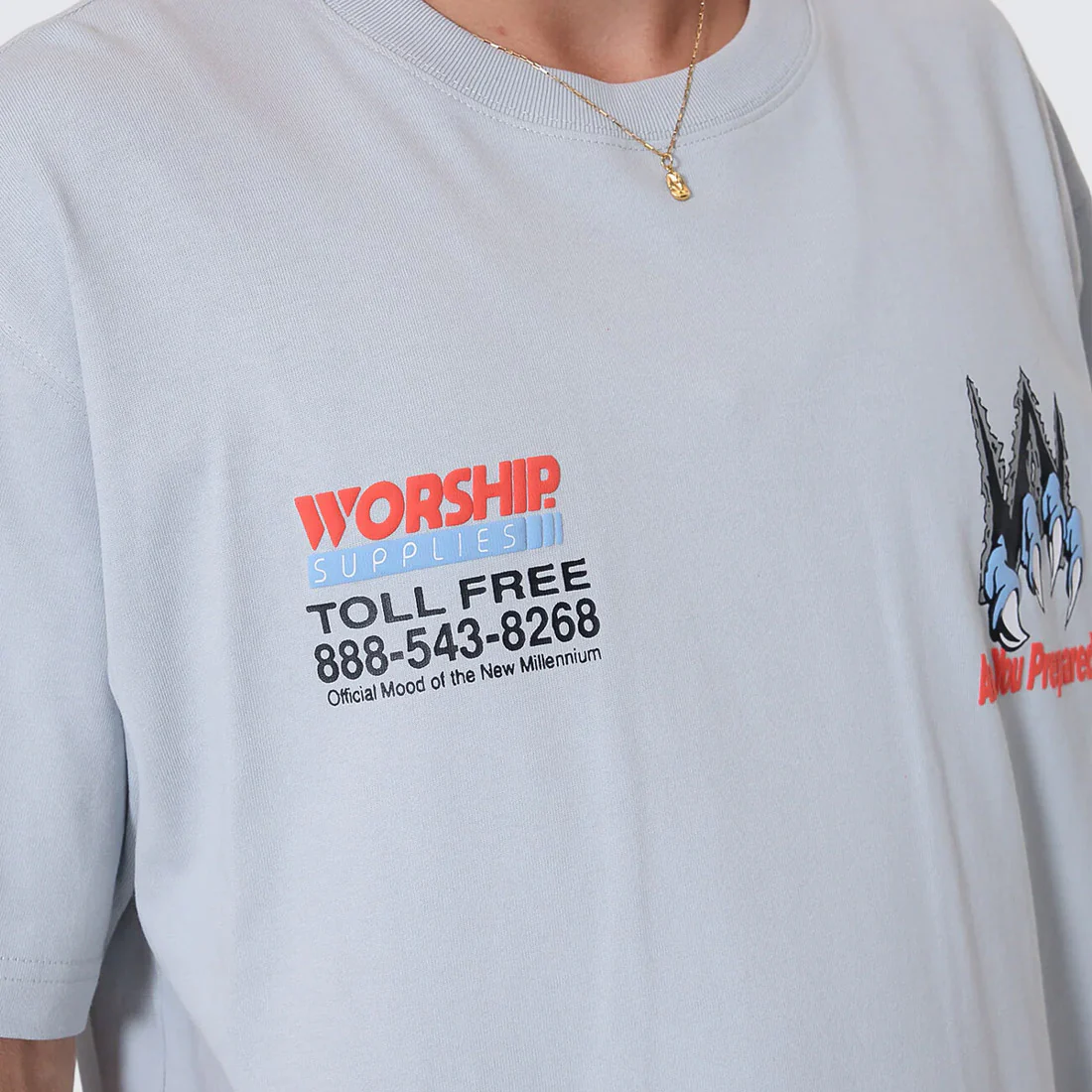 WORSHIP Preparation Tee - Lunar Grey - Image 6